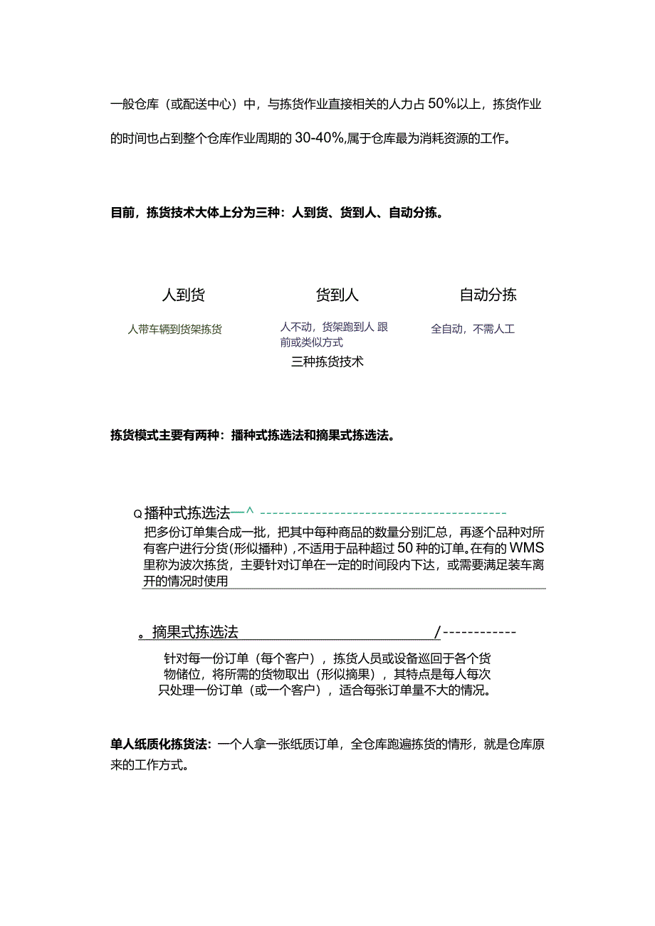 企业管理制度之仓库拣货方式.docx_第1页