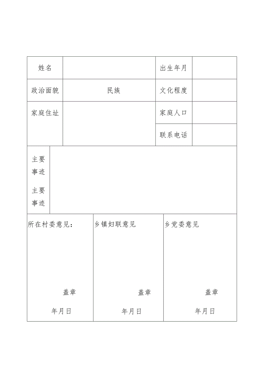 “三八”妇女节评选表格（4篇）.docx_第2页