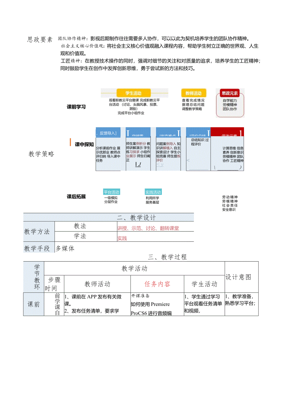 《影视制作案例教程——中文版PremiereProCS6实战精粹》教案第8章天籁之音——玩转音频编辑和混合.docx_第2页