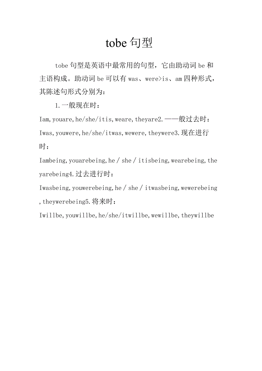 tobe句型.docx_第1页