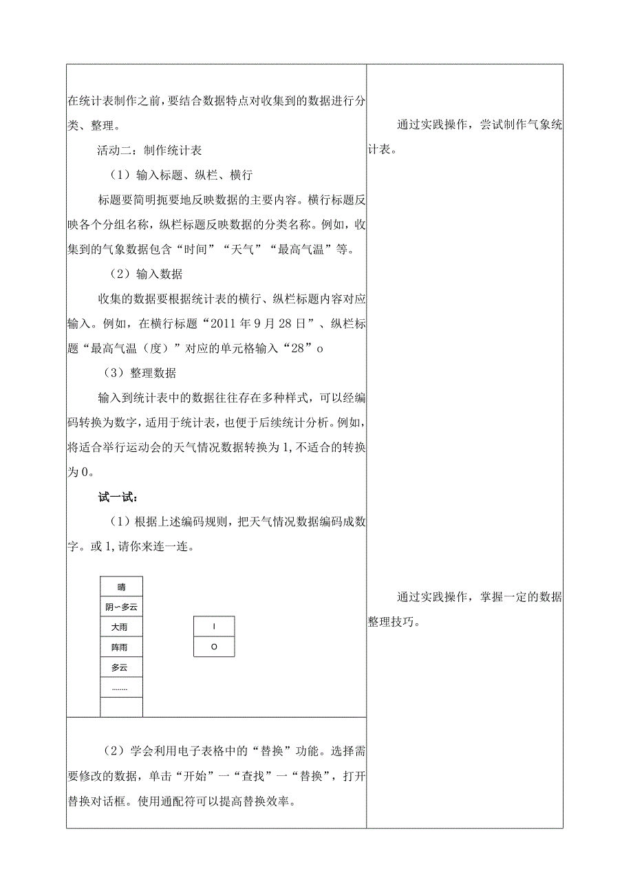 第11课设计统计表教学设计四下信息科技浙教版（2023）.docx_第3页