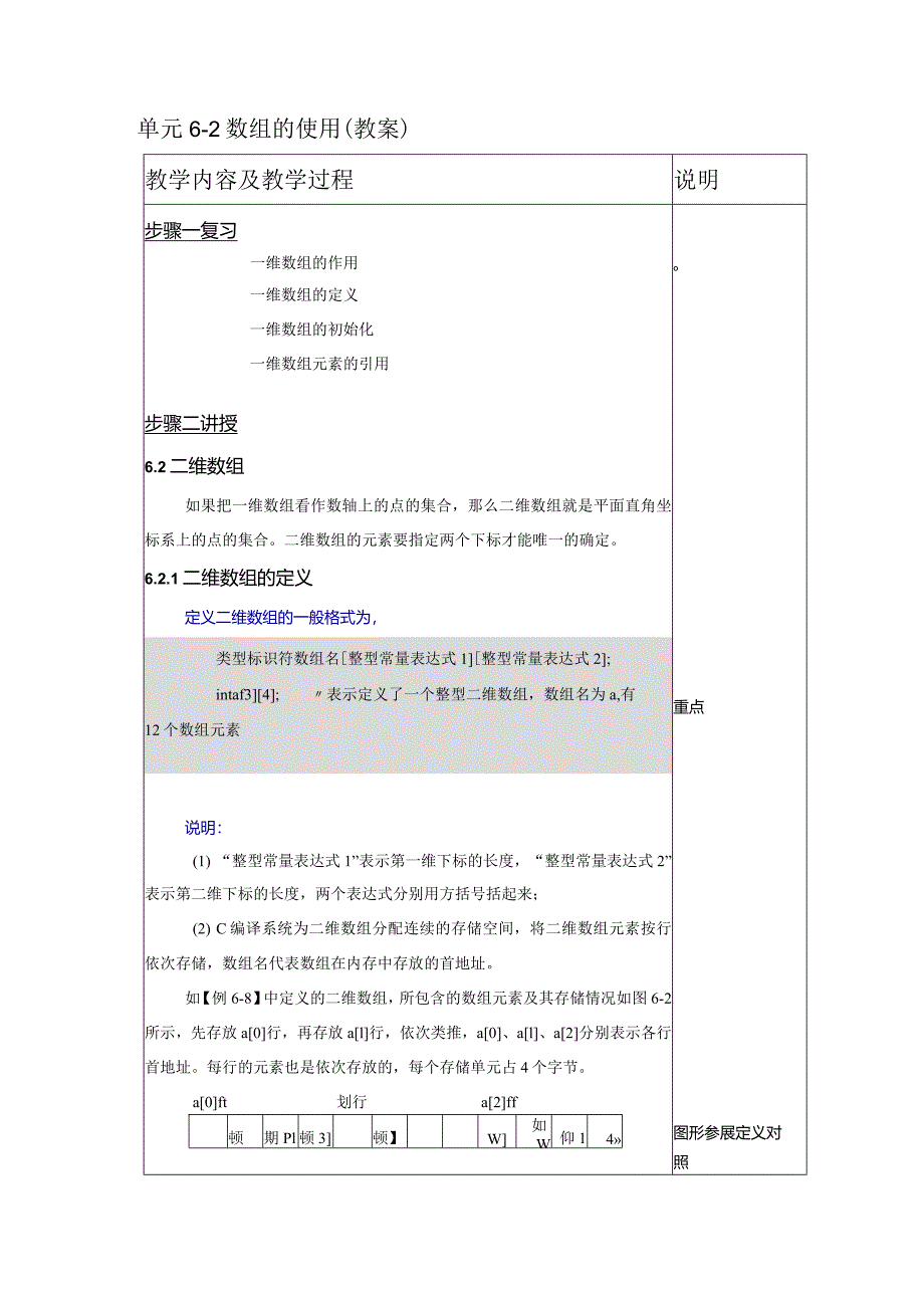 《C语言程序设计基础》教案第15课数组的使用（二）.docx_第2页