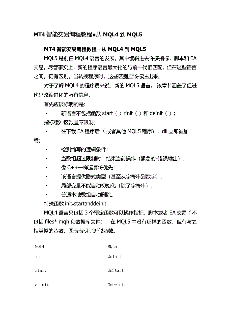 MT4智能交易编程教程-从MQL4到MQL5.docx_第1页