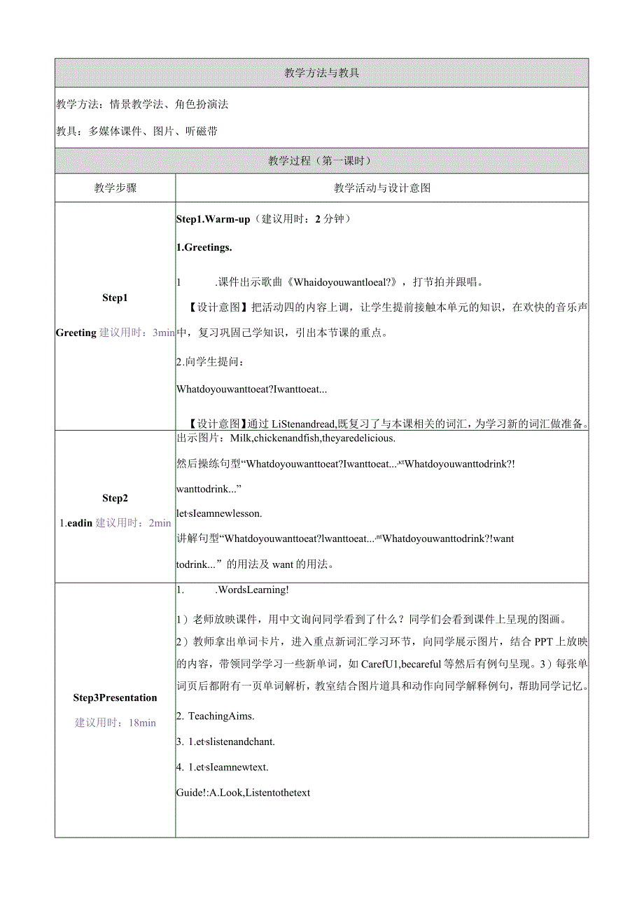 外研版六年级下册教案：Module1unit2第1课时.docx_第2页