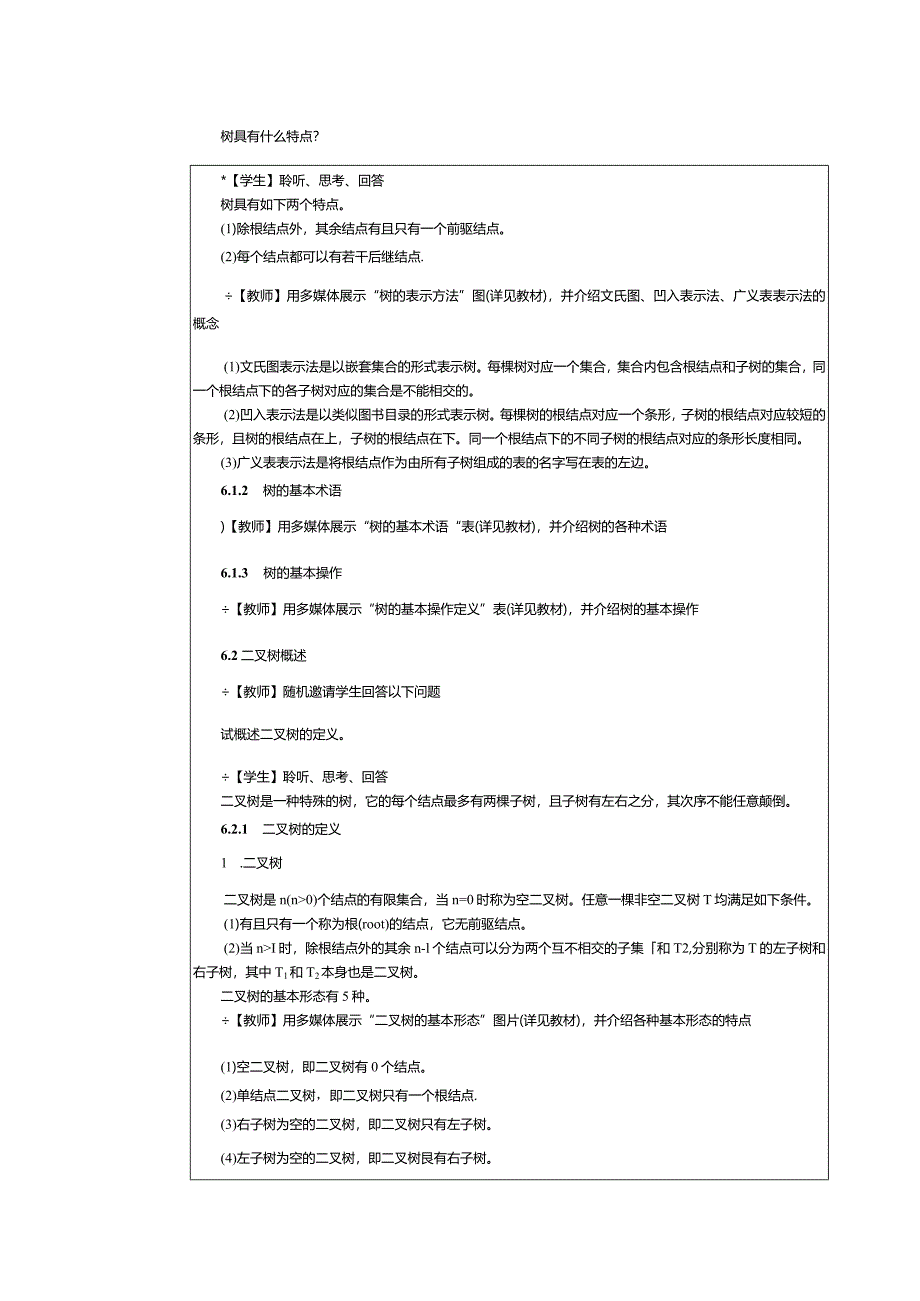 《数据结构[Python语言描述]》教案第10课树和二叉树（6.1-6.2）.docx_第2页