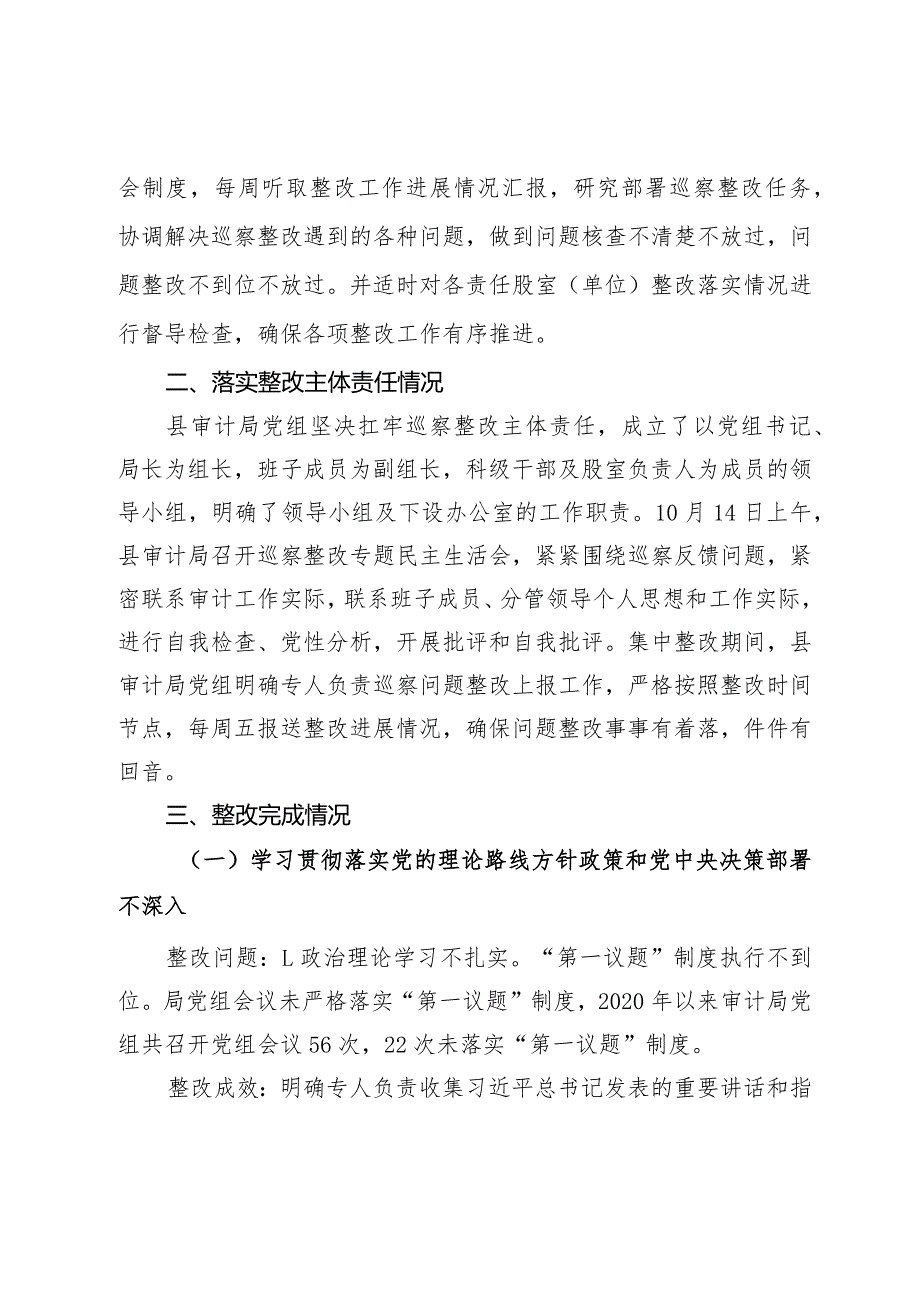 县审计局党组关于巡察整改情况的报告.docx_第2页