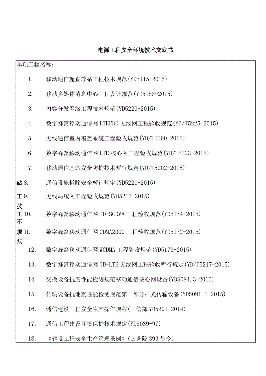 电源工程安全环境技术交底书.docx_第1页