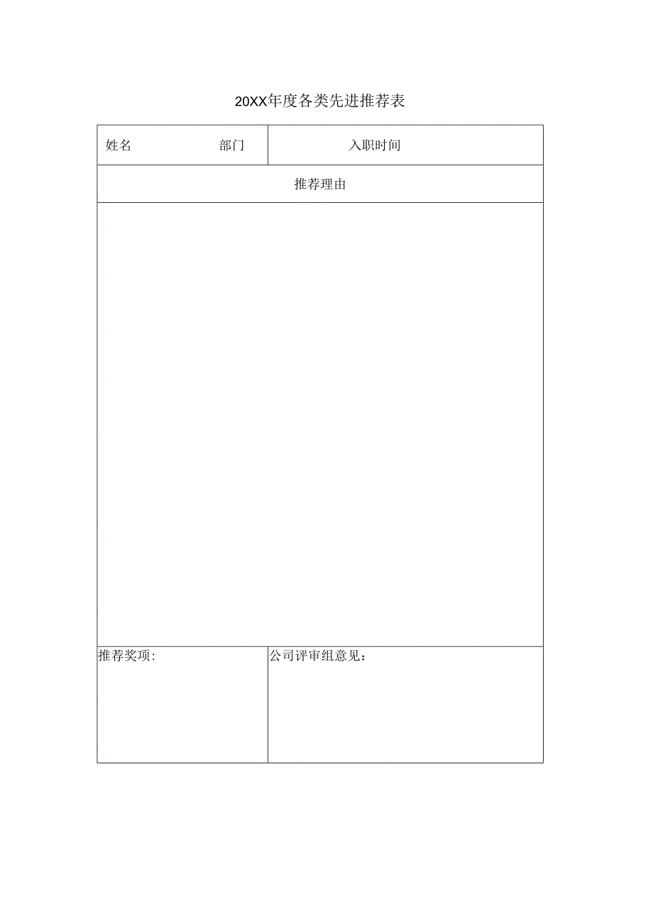公司先进推荐表.docx_第1页