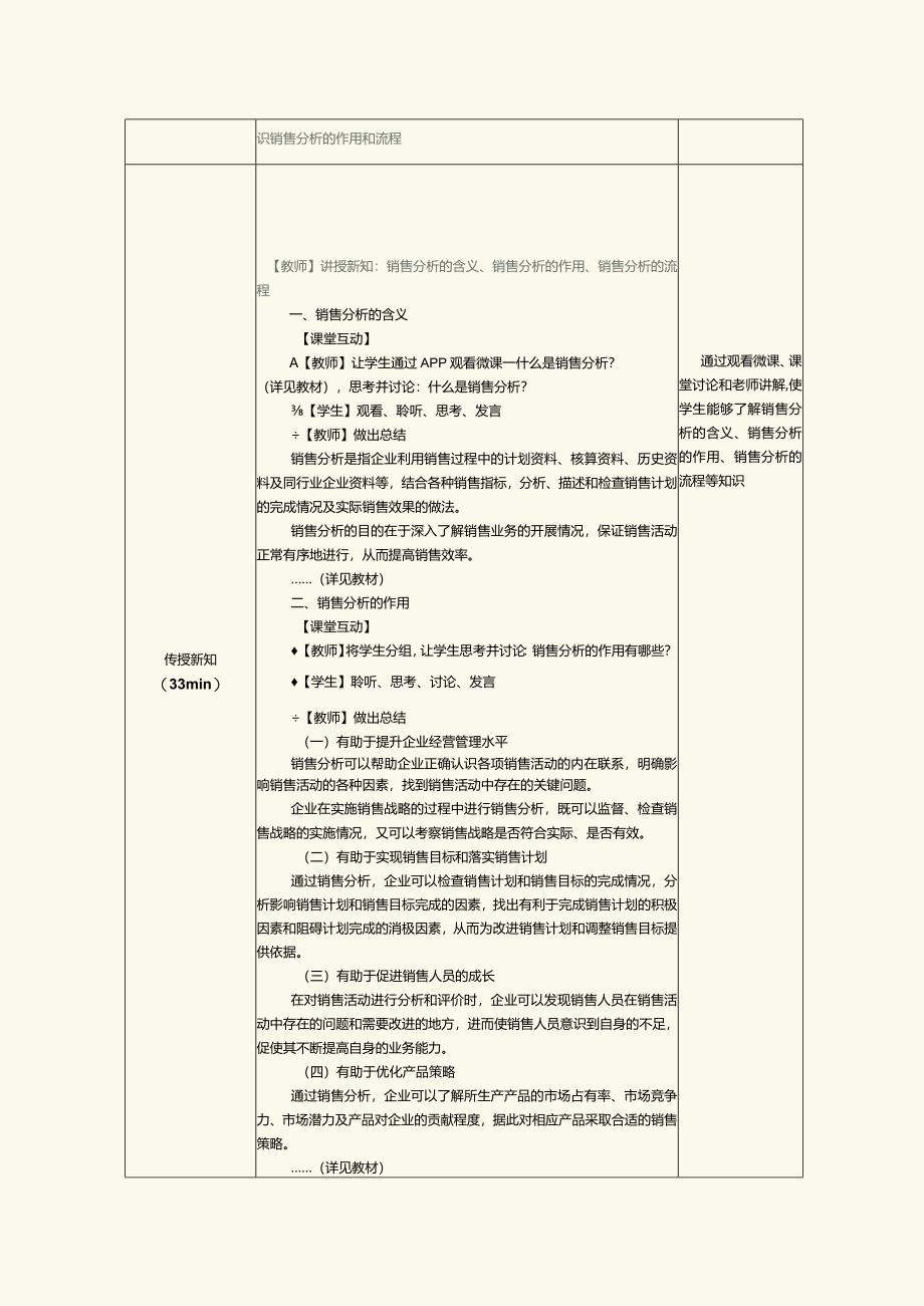 《销售管理实务》教案第17课认识销售分析的作用和流程.docx_第2页