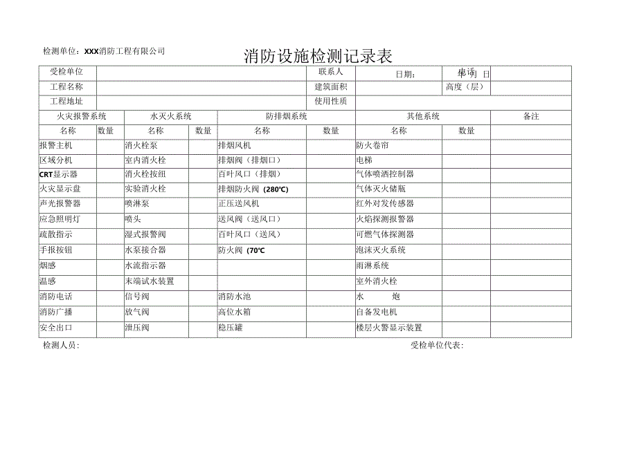 消防设施检测记录表.docx_第1页