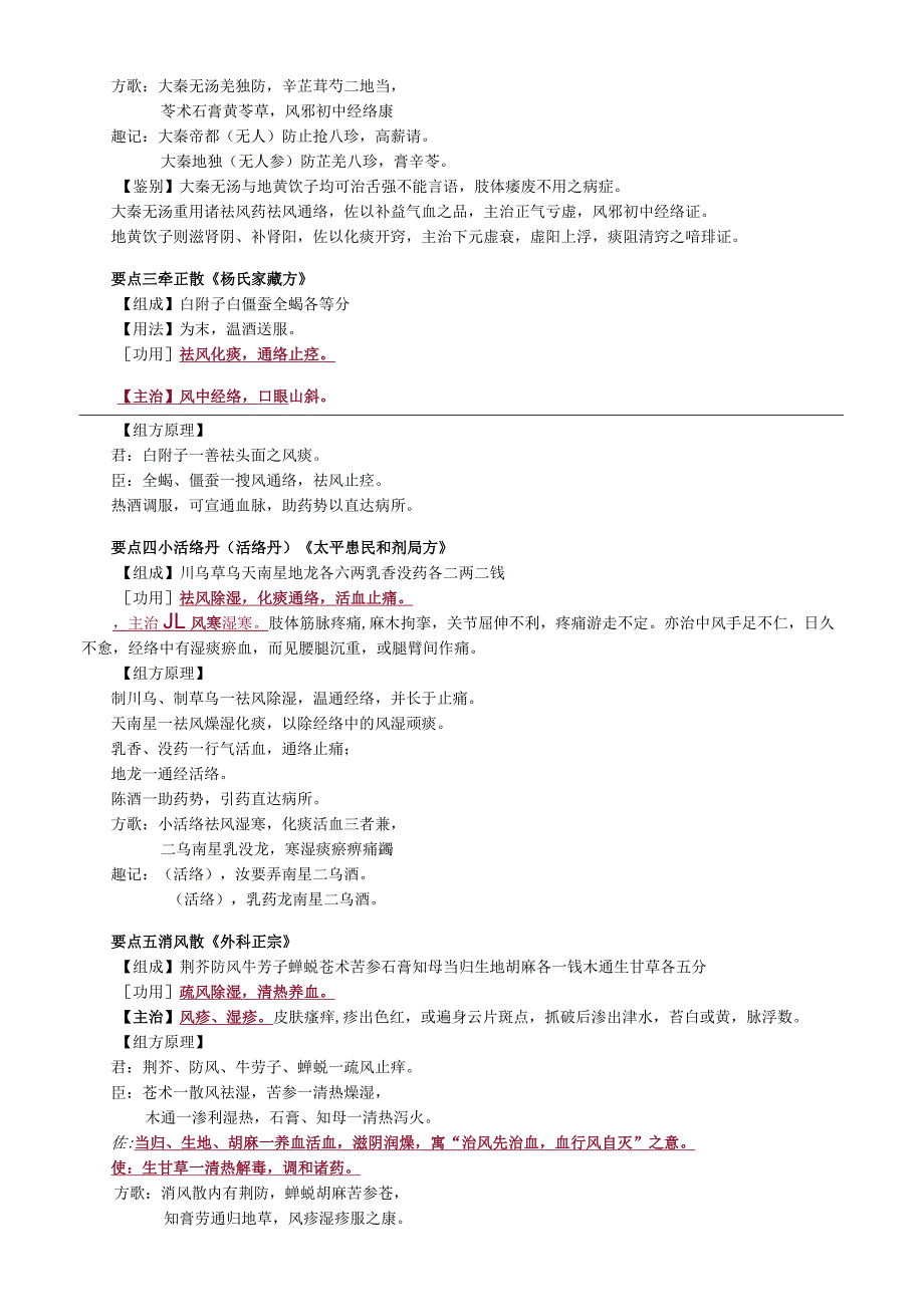 中医内科主治医师资格笔试基础知识考点解析(50)：治风剂.docx_第2页