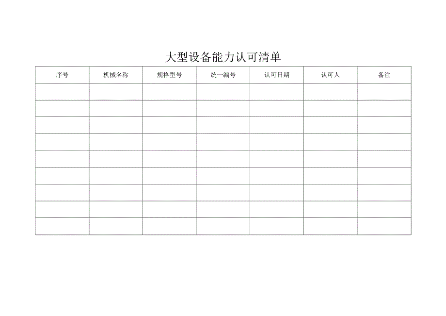 大型设备能力认可清单.docx_第1页