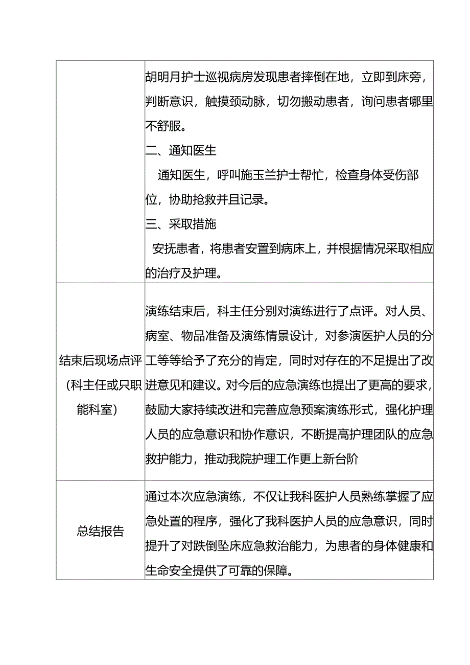 跌倒坠床应急预案脚本.docx_第3页