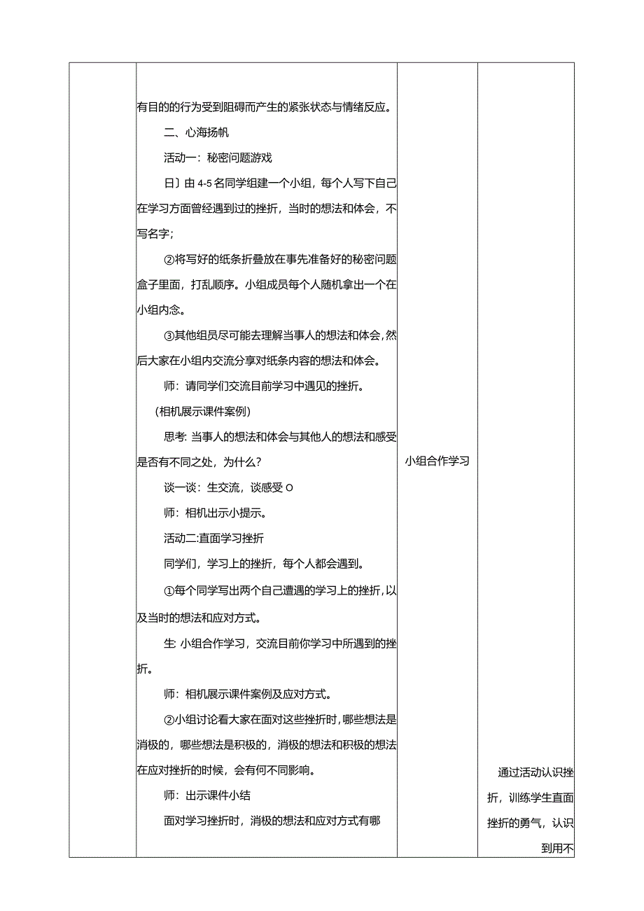 12-面对学习挫折教学设计现代教育出版社心理健康六年级全一册.docx_第2页