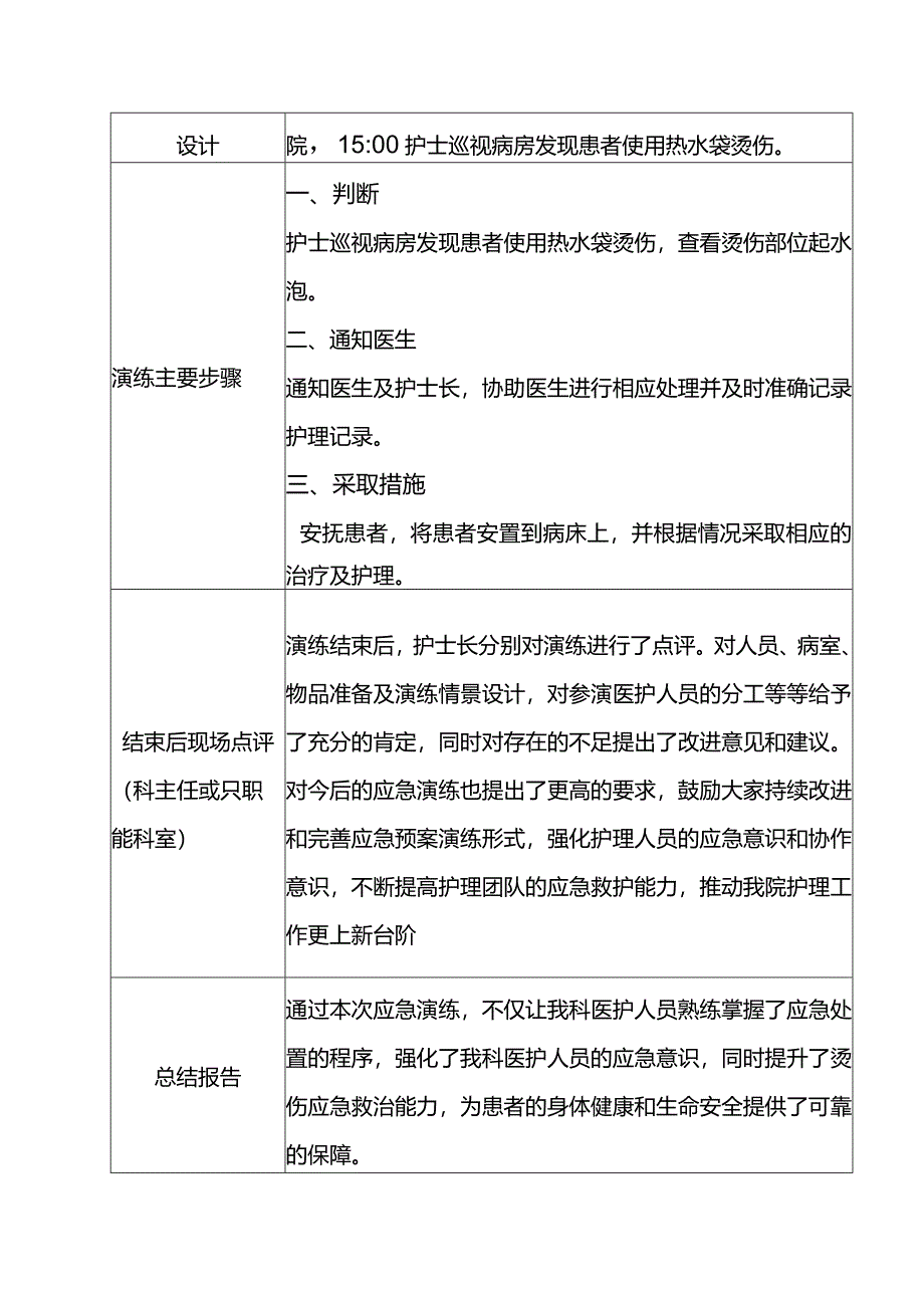 科室度烫伤应急演练.docx_第3页