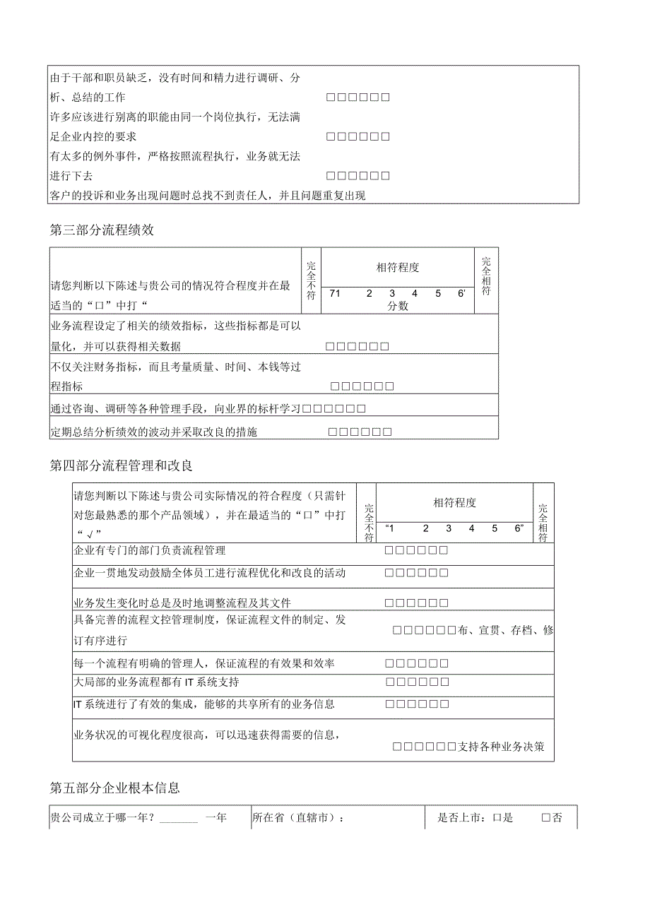 流程管理有效性调查问卷(V1.1).docx_第3页