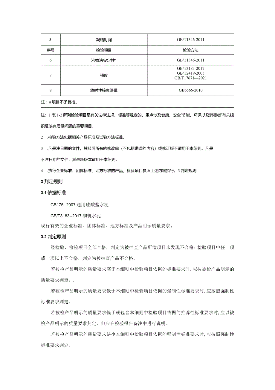 5攀枝花市市场监督管理局2024年水泥产品质量监督抽查实施细则.docx_第2页