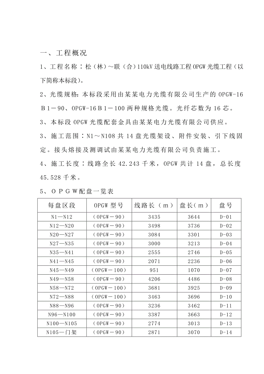 110kV输电线路工程opgw光缆施工作业指导书.doc_第2页