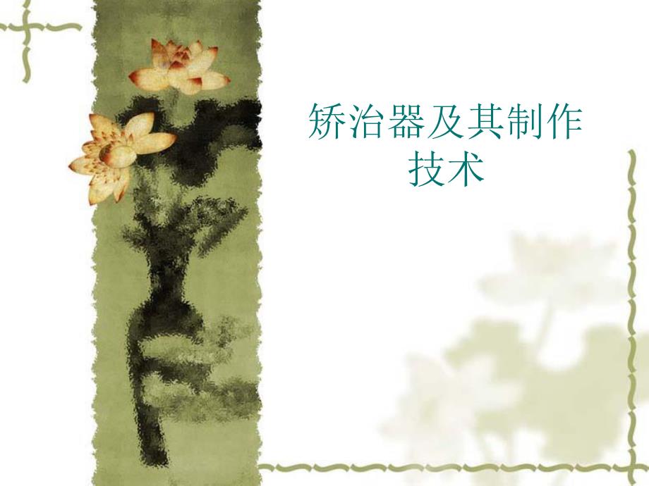 牙齿的矫正.ppt.ppt_第1页