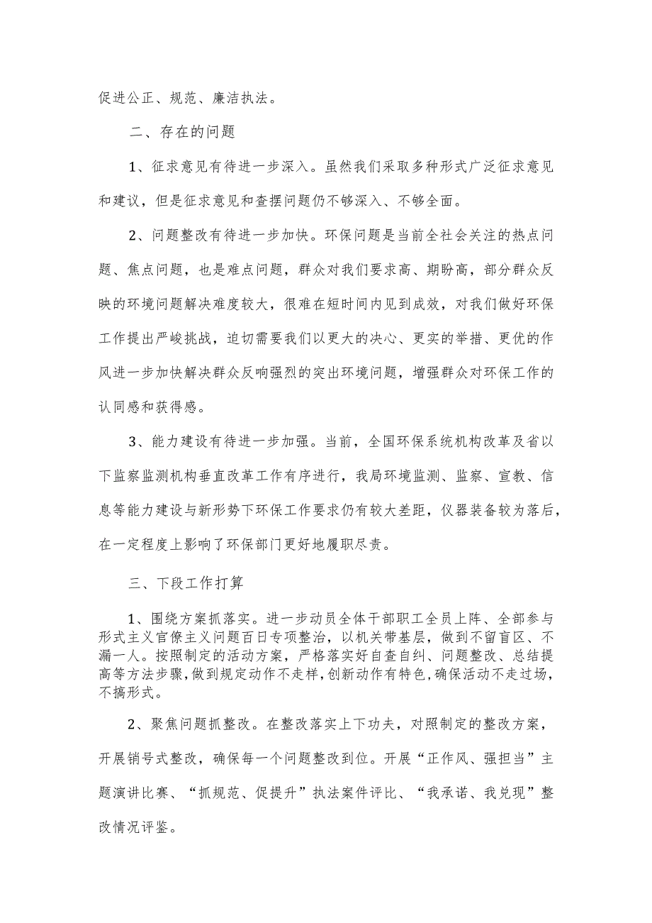 环保局形式主义官僚主义问题百日专项整治工作情况报告.docx_第3页