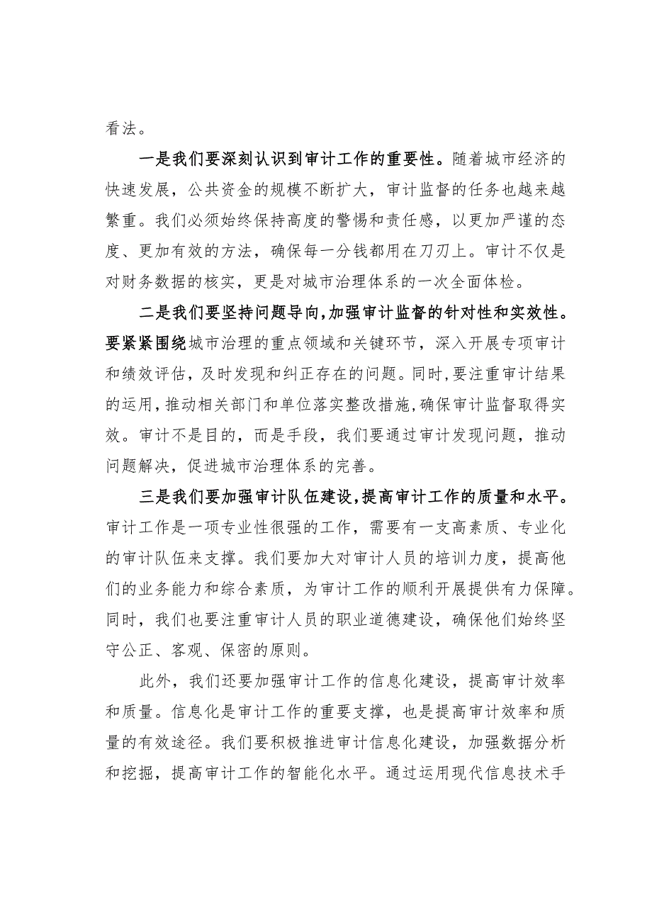 某某市长在全市审计工作会议上的讲话.docx_第2页