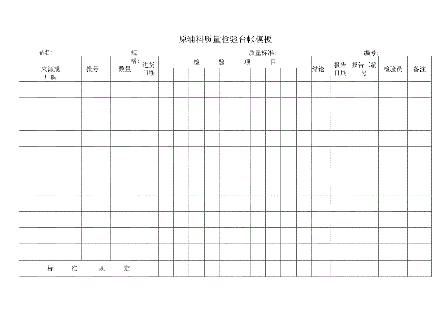 原辅料质量检验台帐模板.docx_第1页