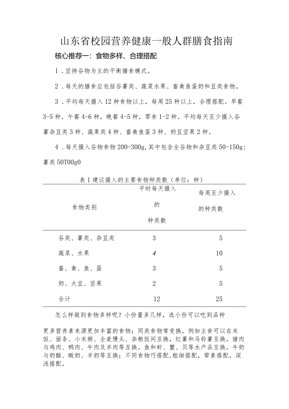 山东省校园营养健康一般人群膳食指南.docx_第1页