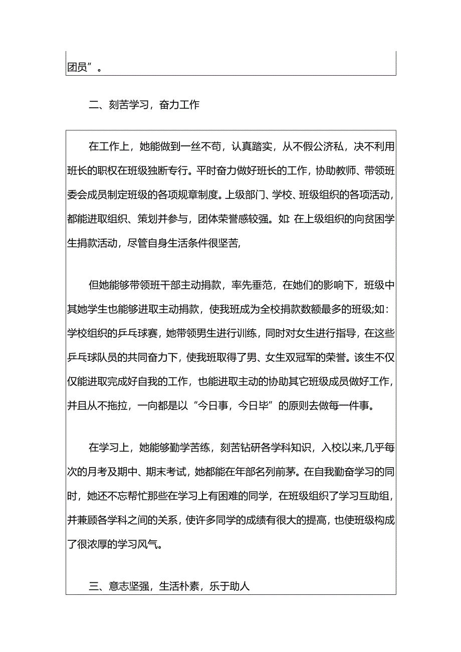 2024优秀团员事迹材料篇精选3篇（合集）.docx_第2页