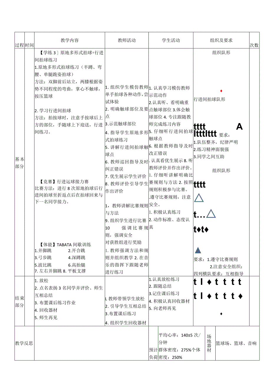 24水平一篮球《原地多形式拍球》教学设计.docx_第2页