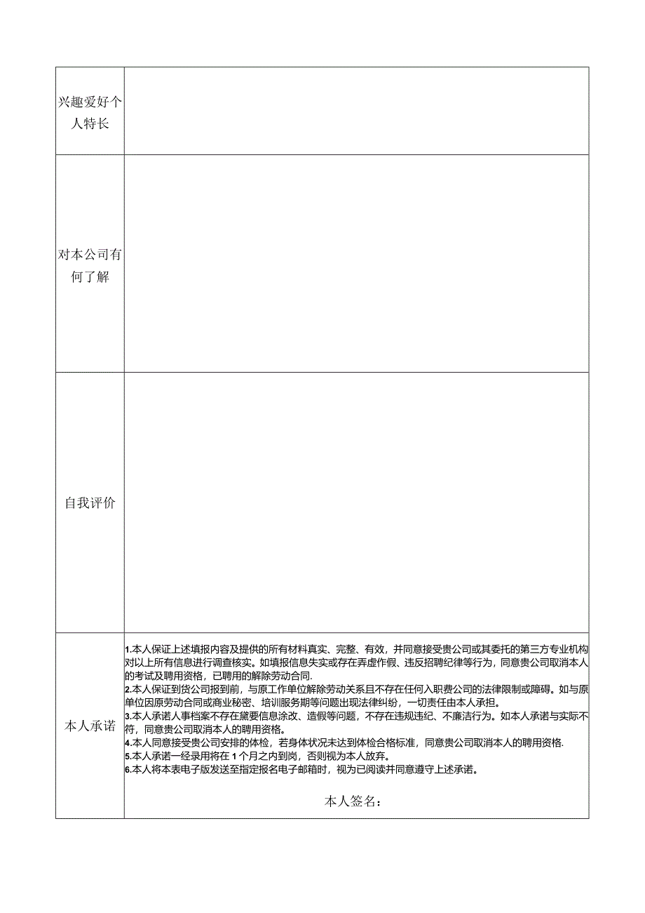 山东鲁粮集团有限公司应聘报名表.docx_第2页