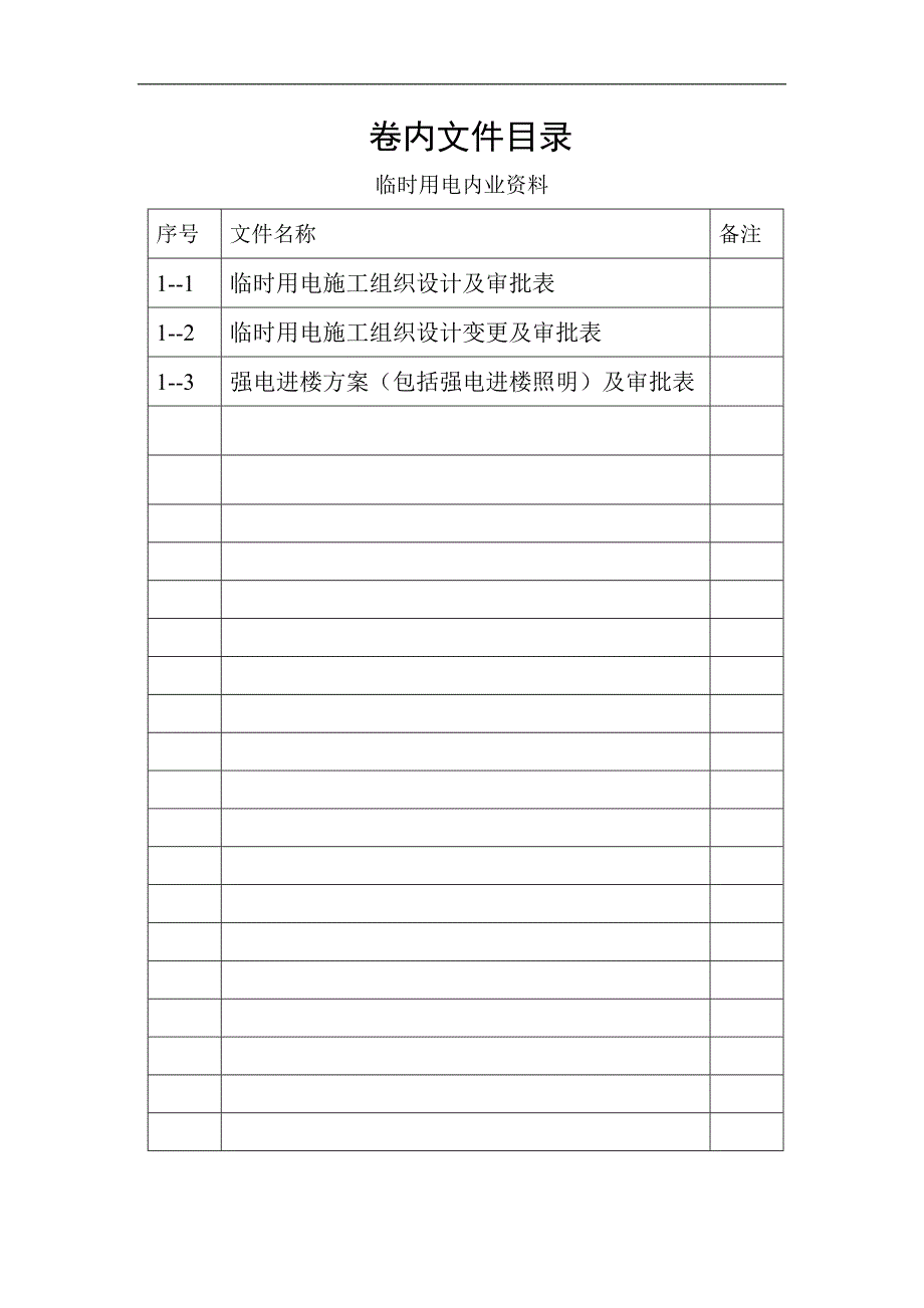 临时用电：施工组织设计、变更资料及审批手续（含强电进楼方案） .doc_第2页