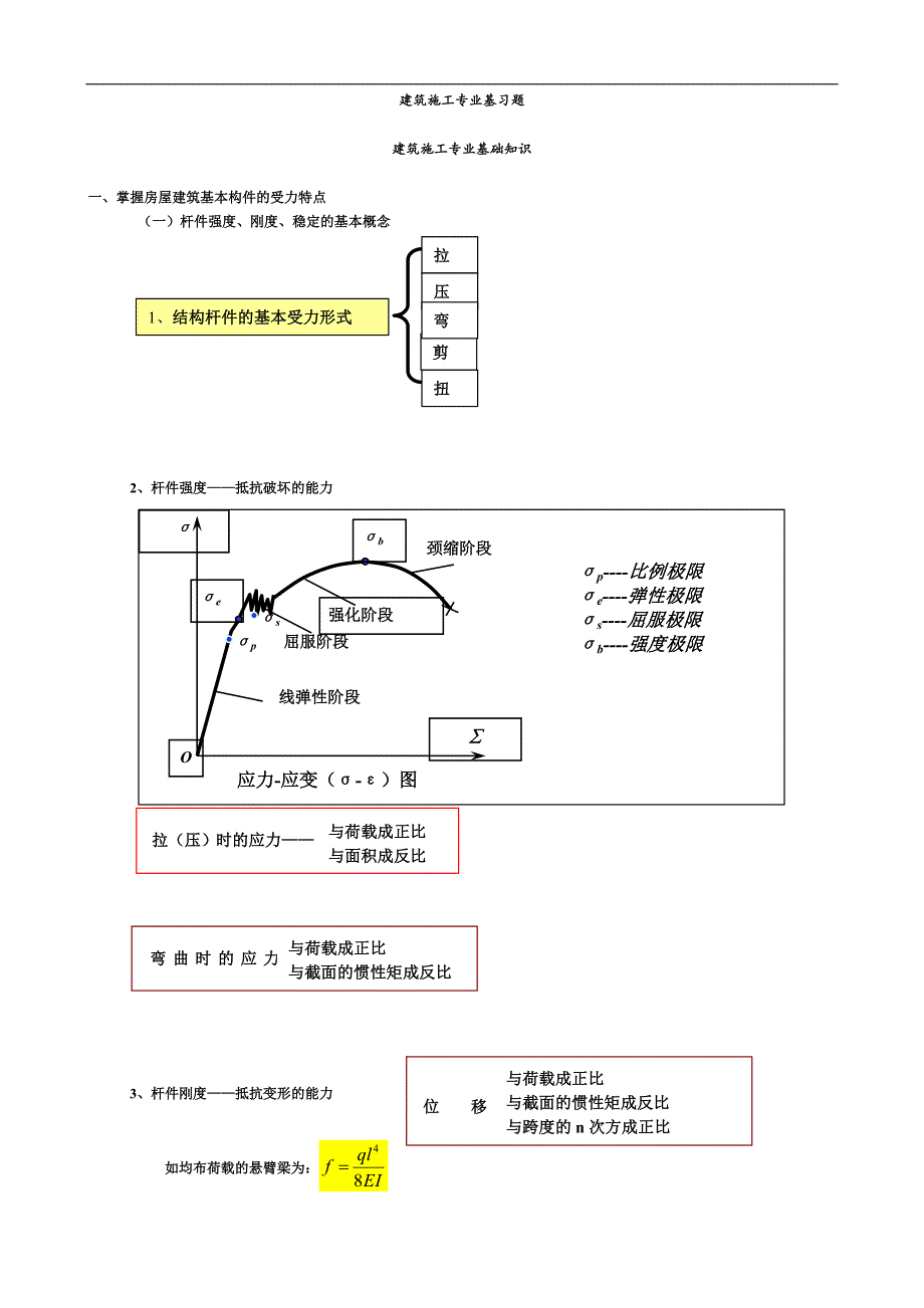 《建筑施工专业基础与实务(初级)》习题.doc_第1页