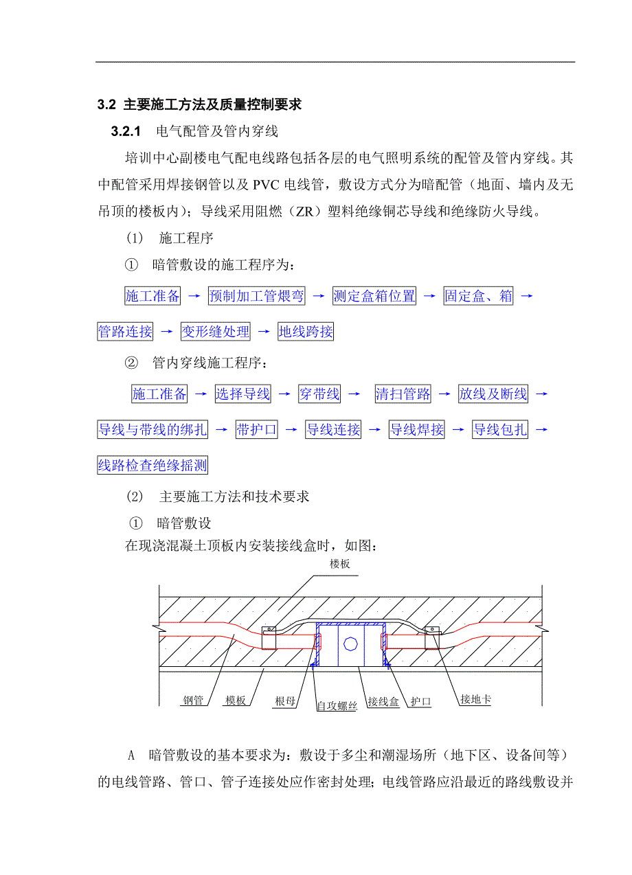 某培训中心副楼电气施工方案.doc_第3页