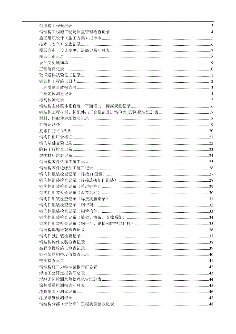 某单层钢结构厂房工程施工技术及质量验收资料.doc_第1页