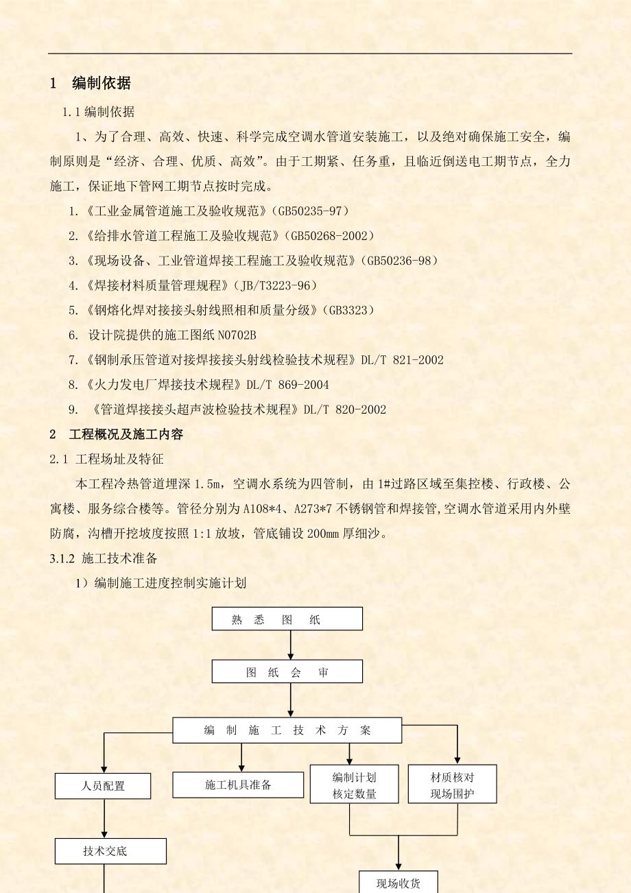 某燃机电厂空调水冷热管道施工方案.doc_第3页