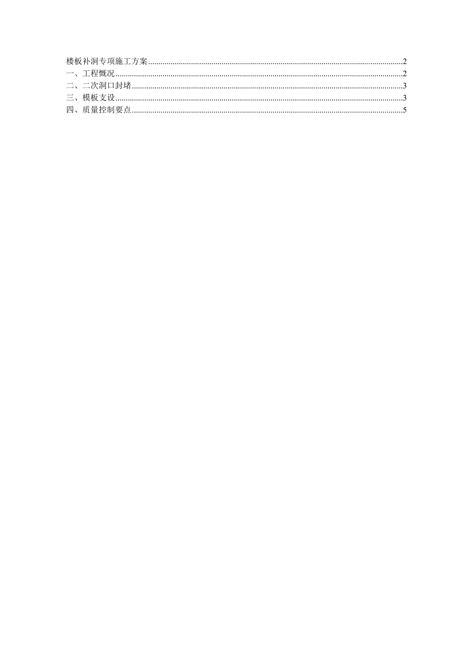 楼板补洞专项施工方案.doc_第1页