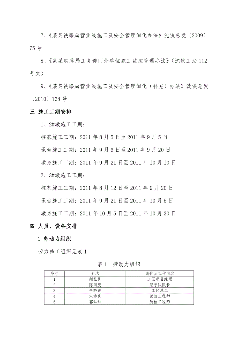 磨盘山布尔哈通河大桥临近既有线人工挖孔桩施工方案.doc_第2页