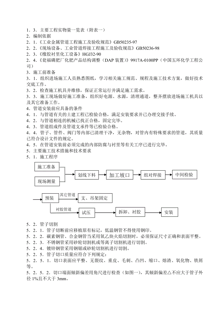 磷肥厂化肥产品结构调整（DAP装置）工艺管道预制、安装施工技术方案.doc_第3页