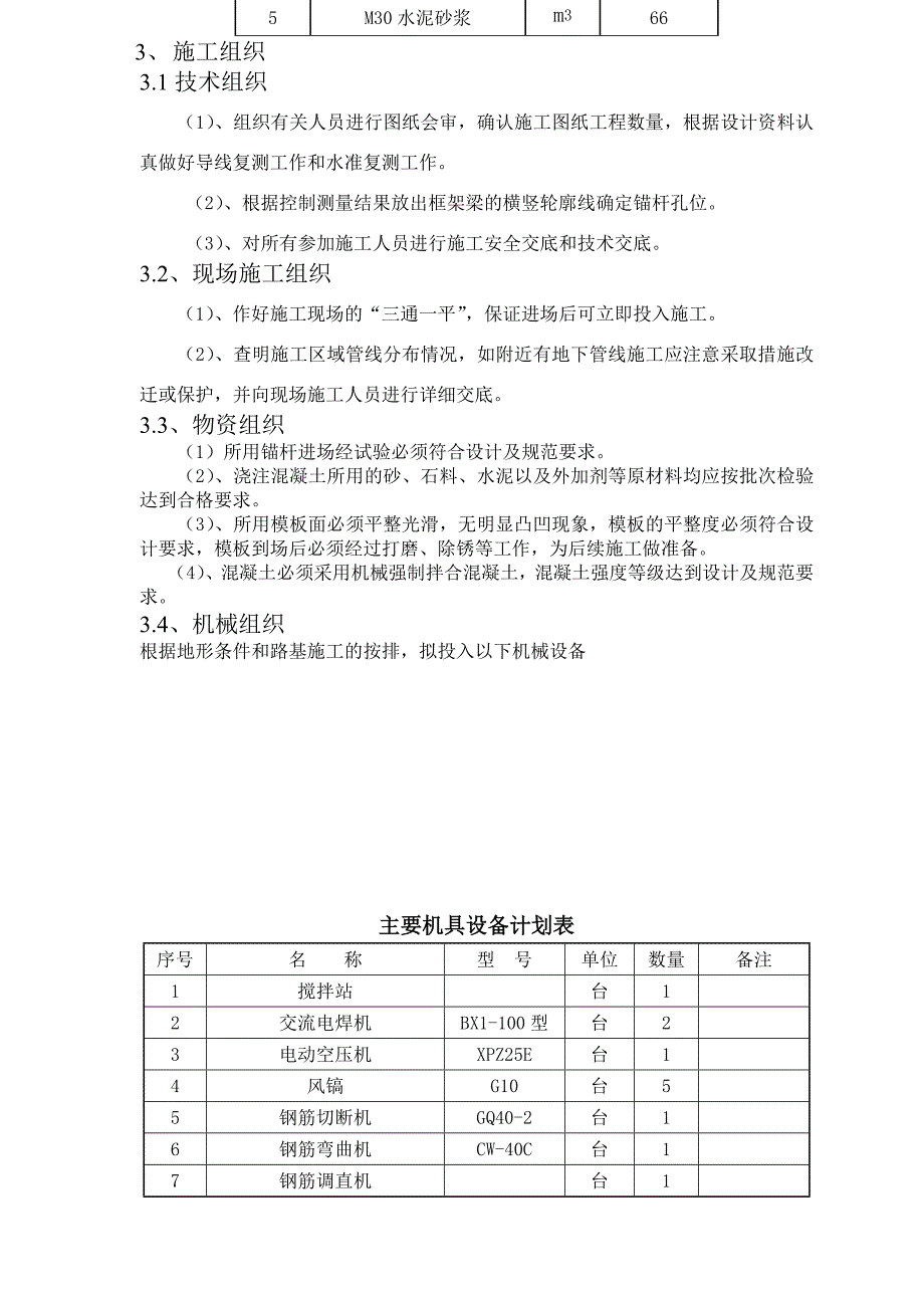 锚杆框架梁护坡施工方案.doc_第3页