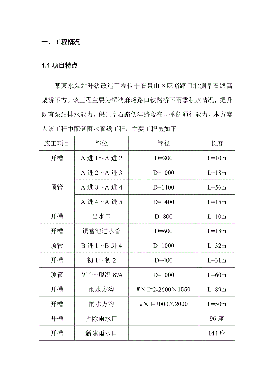 麻峪雨水泵站升级改造工程施工方案.doc_第3页