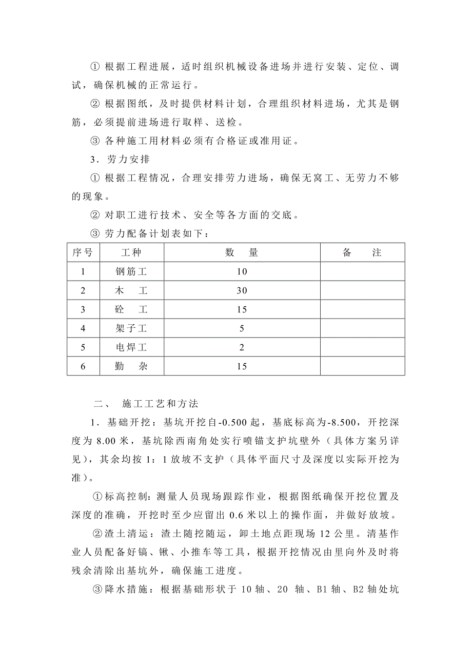 山东某高层办公楼续建工程基础施工方案(附示意图).doc_第2页