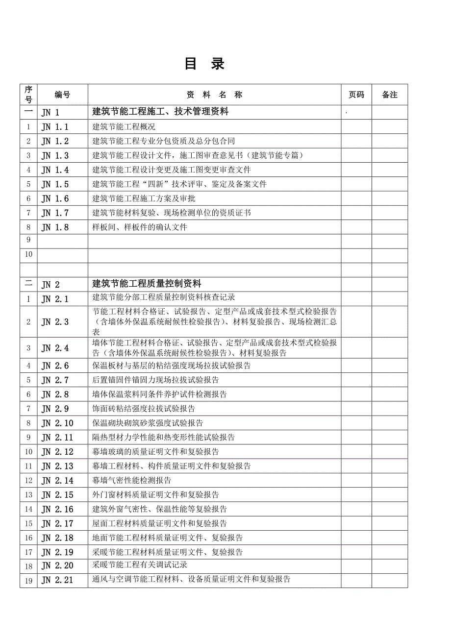 江苏某住宅小区建筑节能工程施工质量验收记录表(样本).doc_第1页