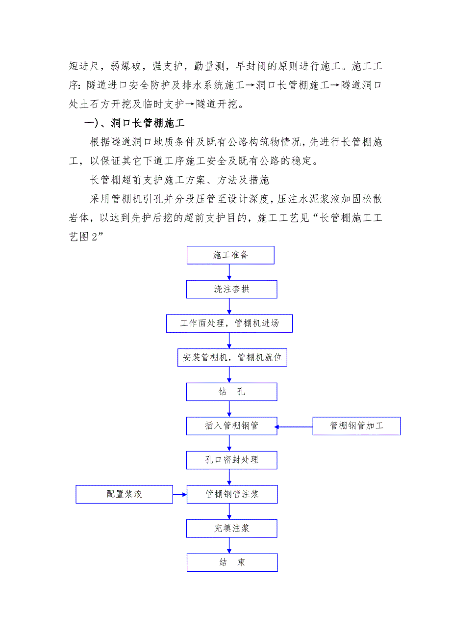 河南某公路隧道进洞端V级围岩及洞口施工方案.doc_第2页