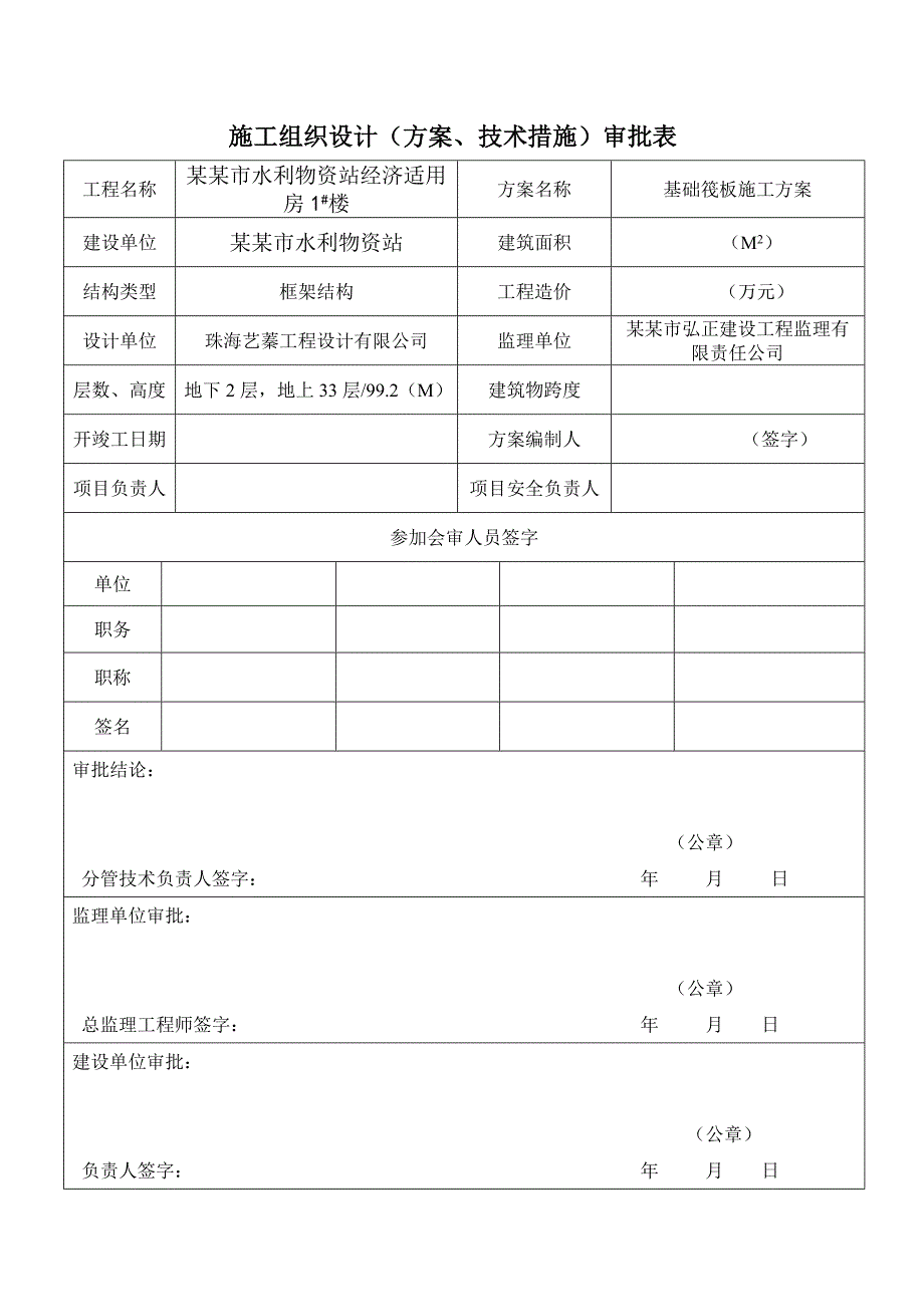 河南某经济适用房项目高层框架结构住宅楼基础筏板施工方案.doc_第2页