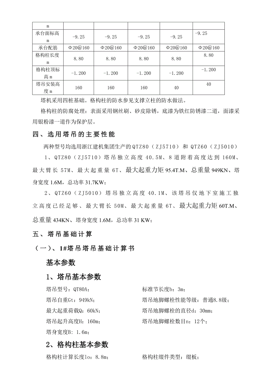 浙江某高层办公楼及住宅项目塔吊基础施工方案(格构柱桩基础、含计算书).doc_第3页