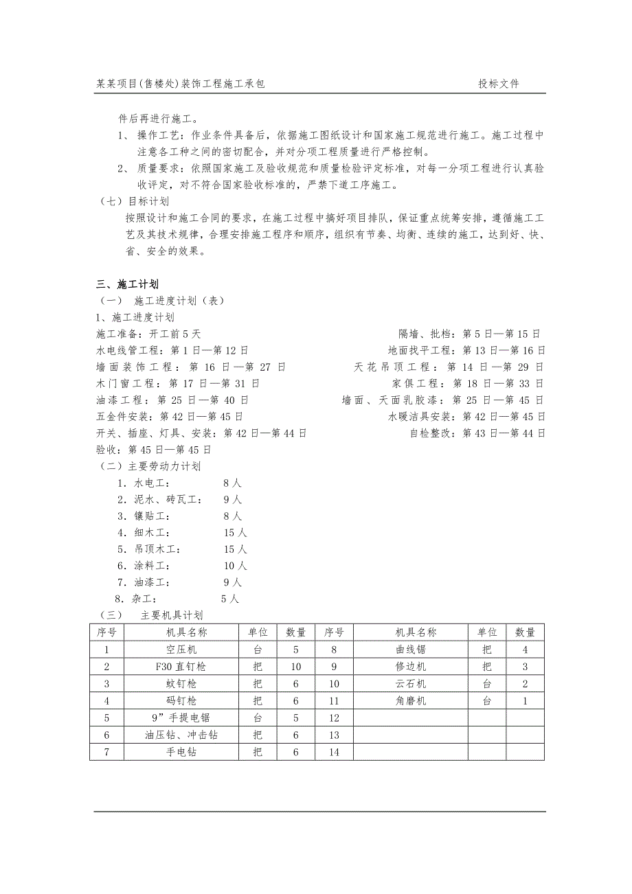 中山东城艺墅项目(售楼处)装饰工程施工施工组织设计（3.13） .doc_第2页