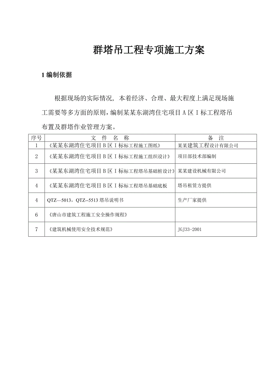 住宅楼塔吊工程施工方案#江苏.doc_第2页