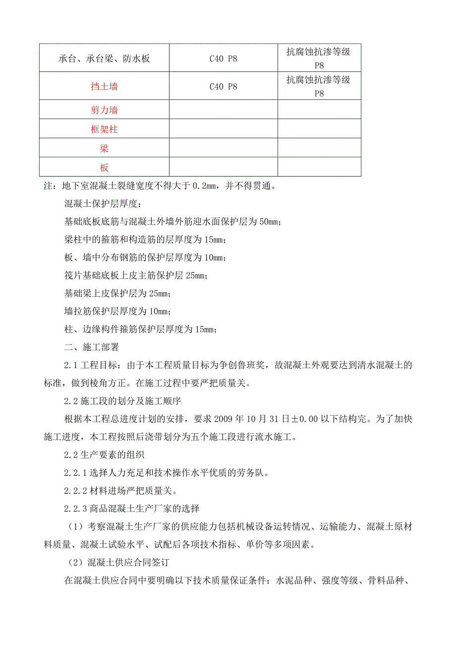 交易中心大楼±0.00以下结构混凝土工程施工方案.doc_第2页