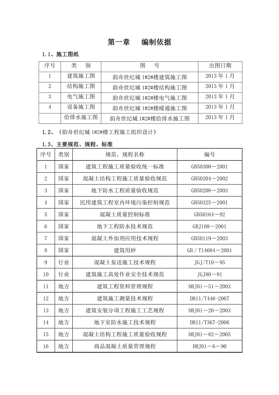 假日风景A区二标段混凝土施工方案.doc_第3页