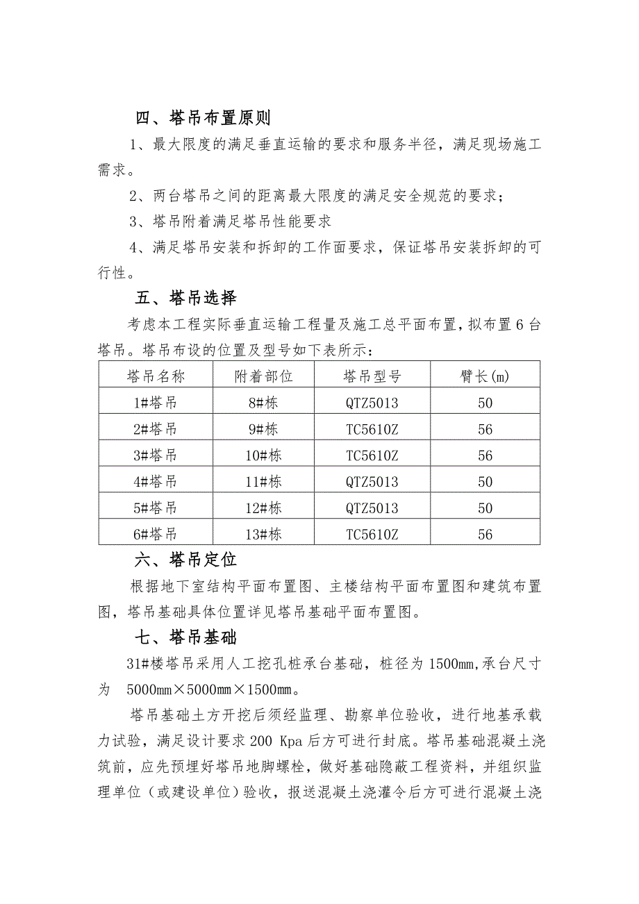 住宅楼工程塔吊基础施工方案#广东.doc_第2页